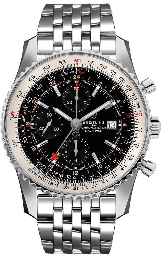 Navitimer GMT Black Dial 46mm - SILKROAD