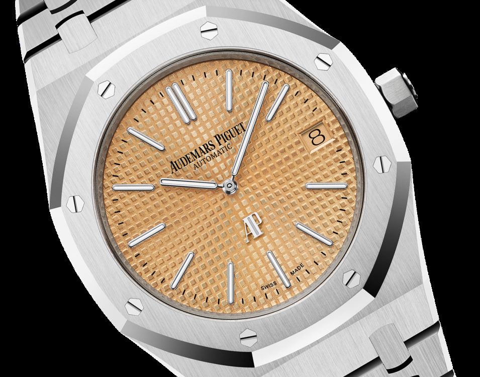 ROYAL OAK “JUMBO” EXTRA-THIN Pink Gold-toned Dial 39mm - SILKROAD