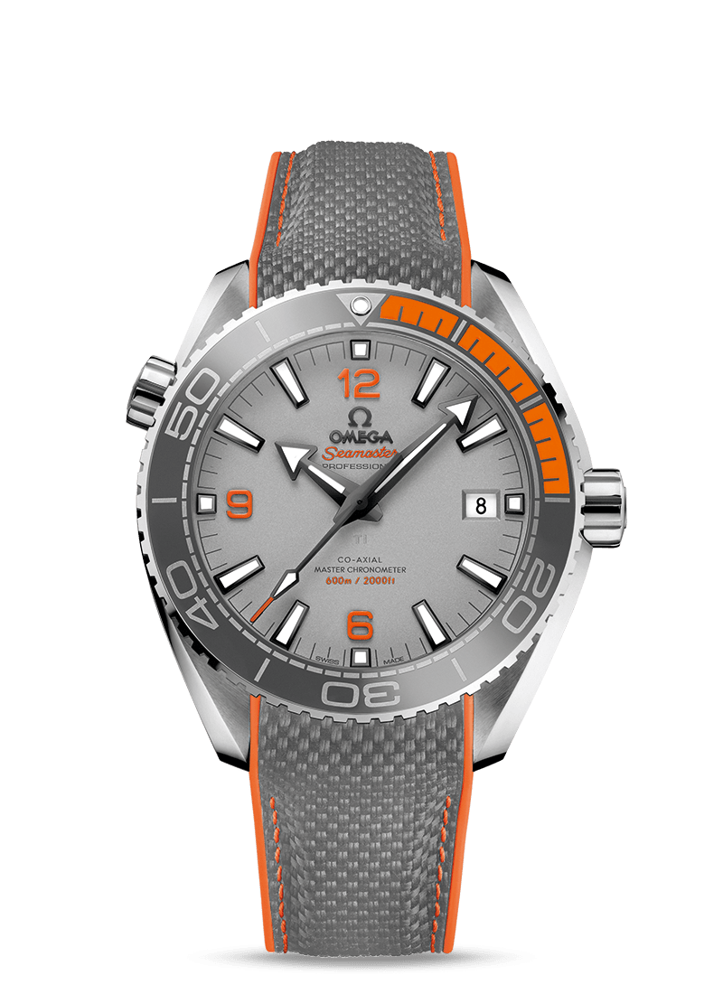 PLANET OCEAN 600M Gray / Orange 43.5mm - SILKROAD