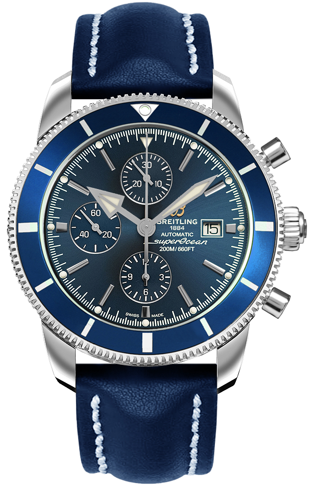 Superocean Heritage II Blue Chronograph 46mm - SILKROAD