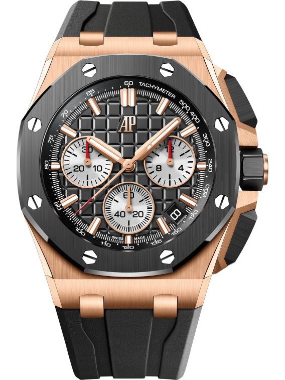 OFFSHORE Pink Gold Black Dial CHRONOGRAPH 43mm - SILKROAD