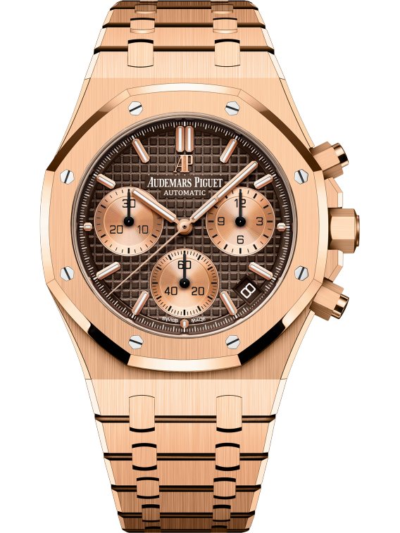 ROYAL OAK Pink Gold Brown Dial CHRONOGRAPH 41mm - SILKROAD