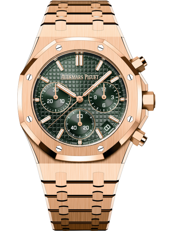 ROYAL OAK Pink Gold Khaki Green Dial CHRONOGRAPH 41mm - SILKROAD