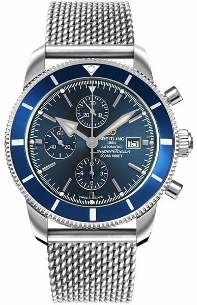 Superocean Heritage II Chronograph 46 Blue Dial 46mm - SILKROAD