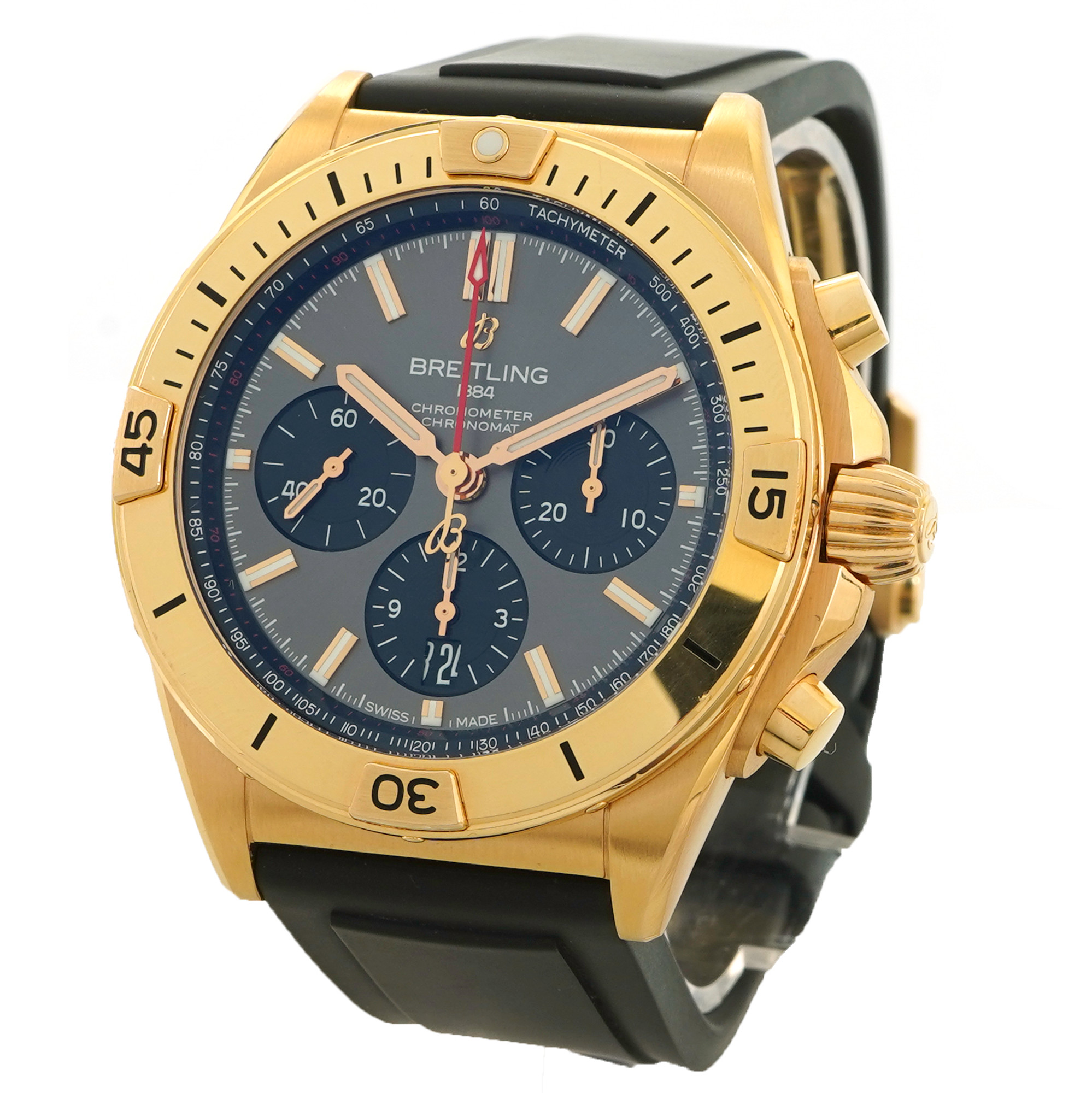 Breitling Chronomat B01 42 Rose Gold Chronograph RB0134 - SILKROAD