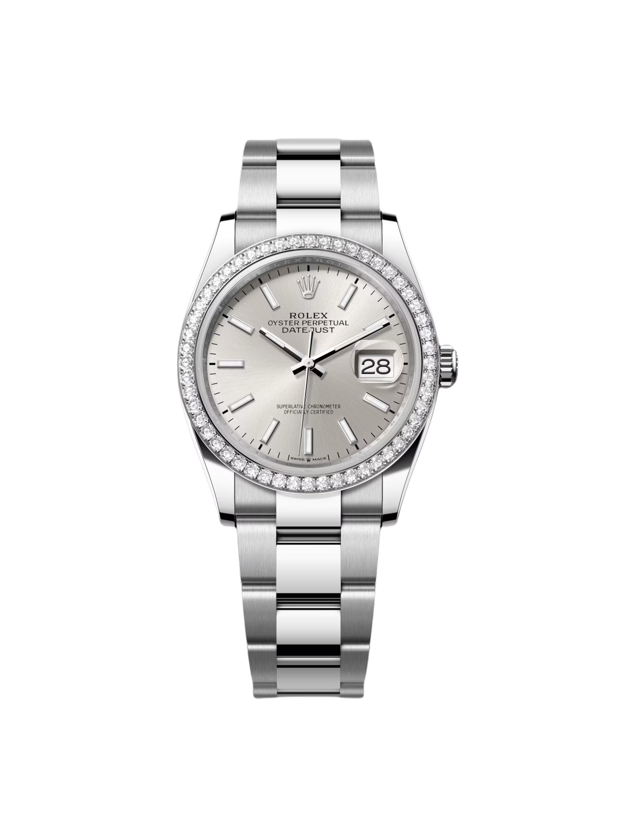 【Super Clone】RLX Datejust 36mm 126284 Silver Dial Watch - SILKROAD
