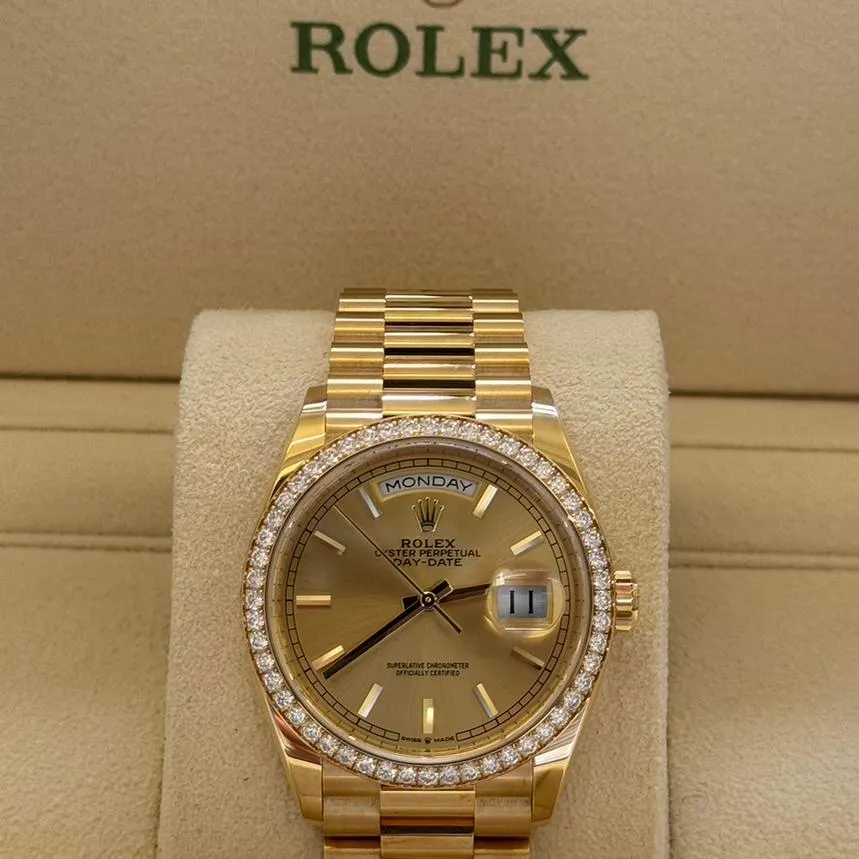 【Super Clone】RLX Day-Date M128348RBR-0026 36mm - SILKROAD