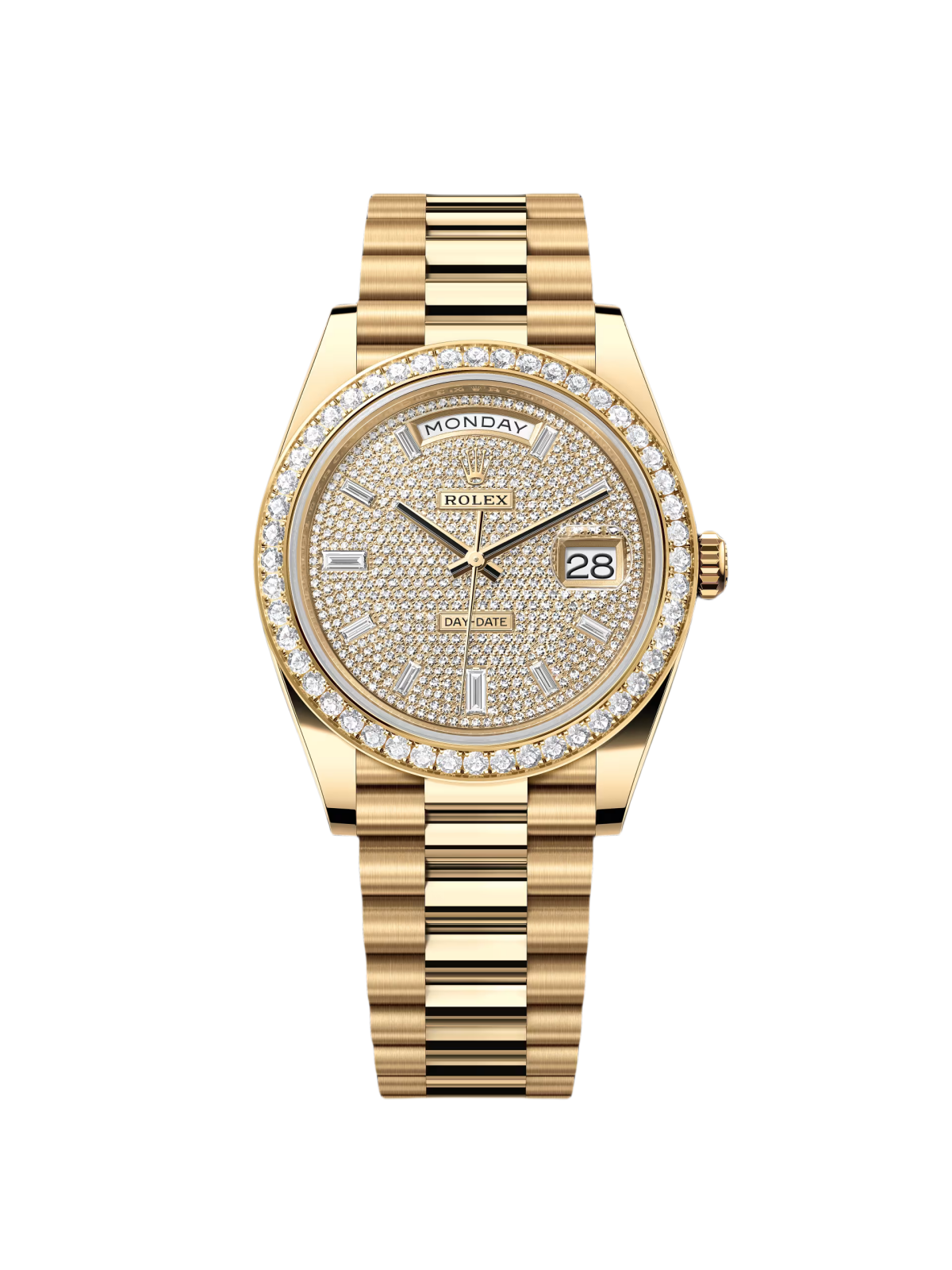【Super Clone】RLX Day-Date 40mm Diamond Dial Watch 228348RBR-0037 - SILKROAD