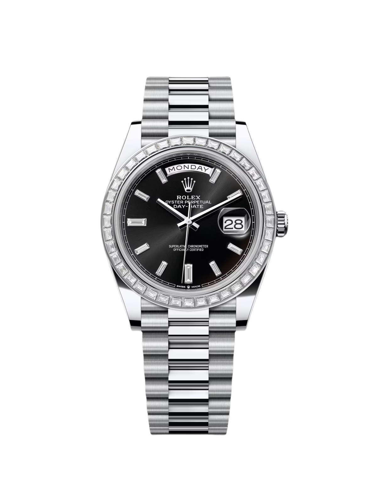 【Super Clone】RLX Day-Date 40mm 228396TBR-0012 Black Diamond Dial - SILKROAD