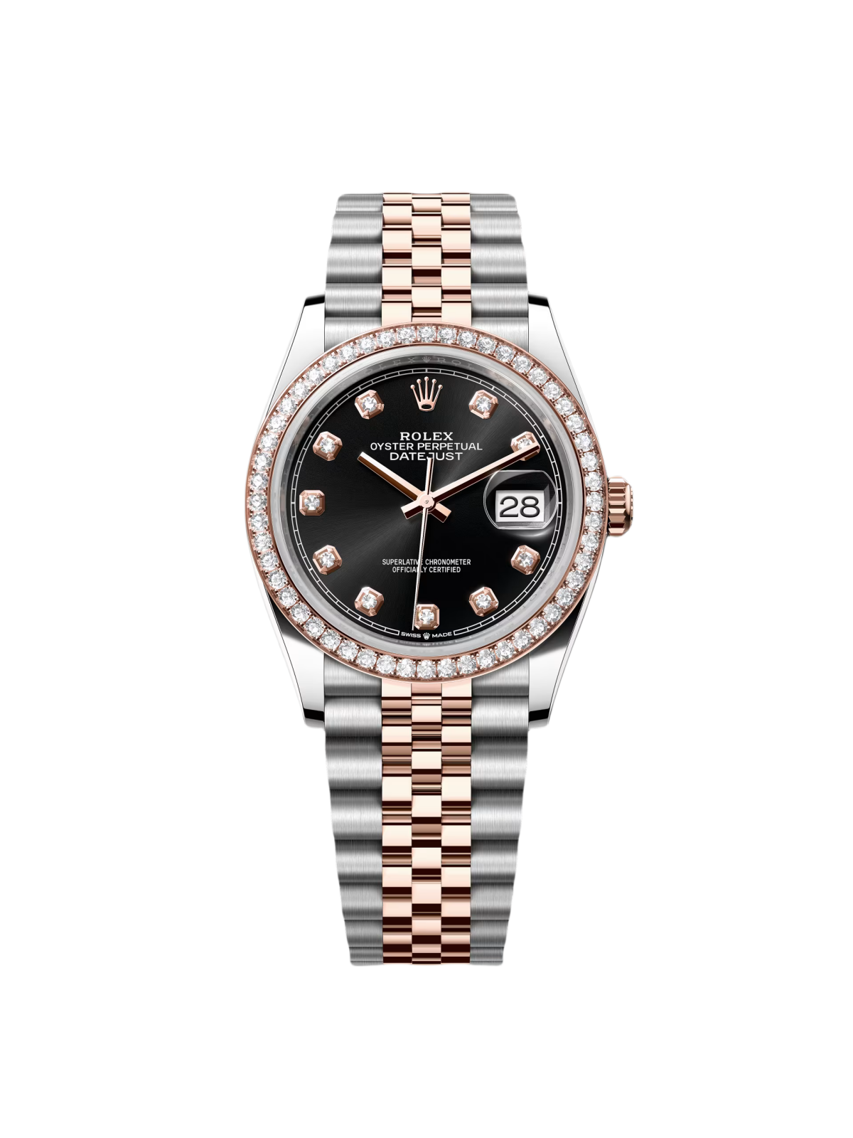 【Super Clone】RLX Datejust 36mm 126281 Black Dial Jubilee Bracelet - SILKROAD