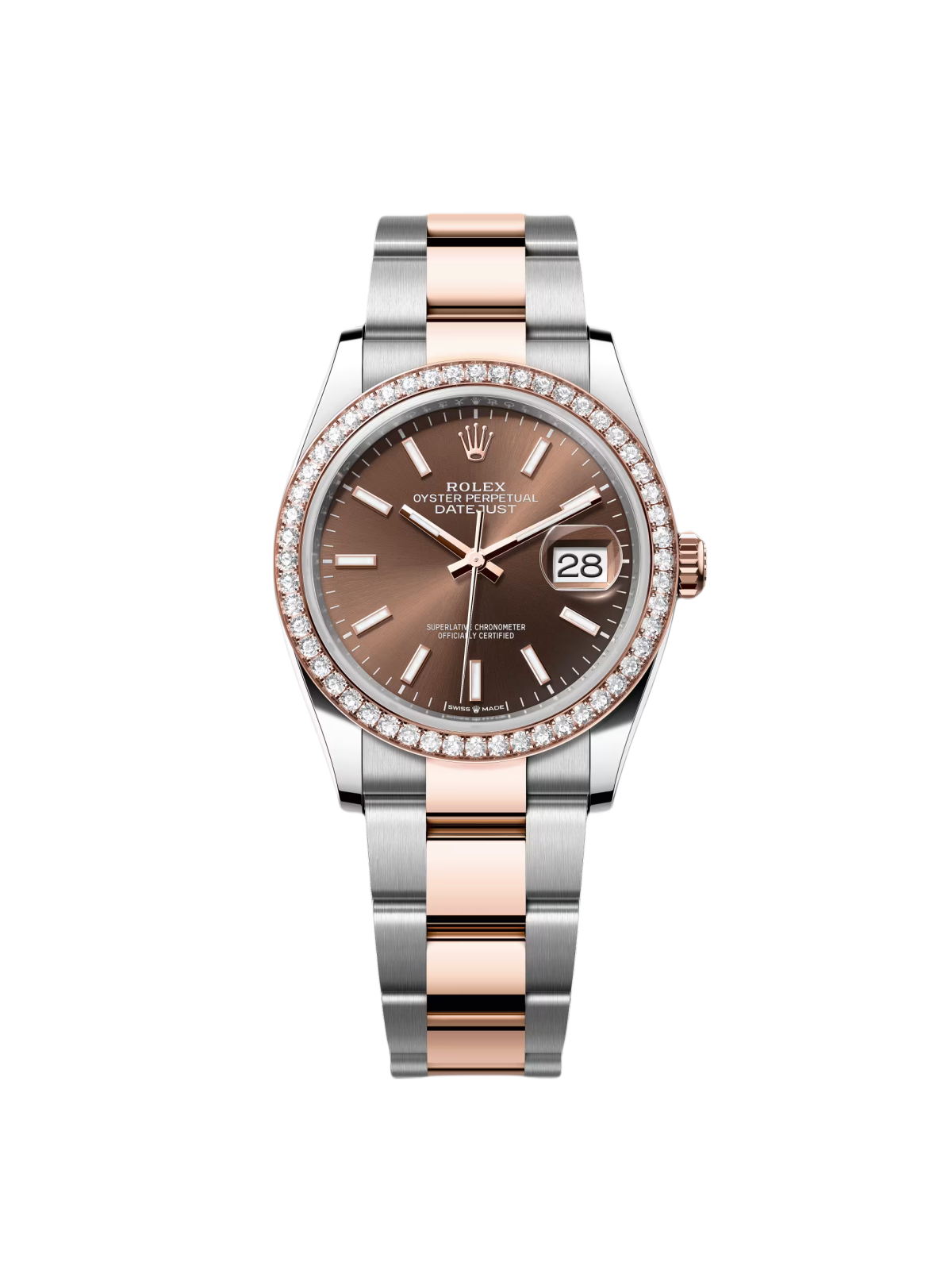 【Super Clone】RLX Datejust 36mm 126281 Chocolate Dial Oyster Bracelet - SILKROAD