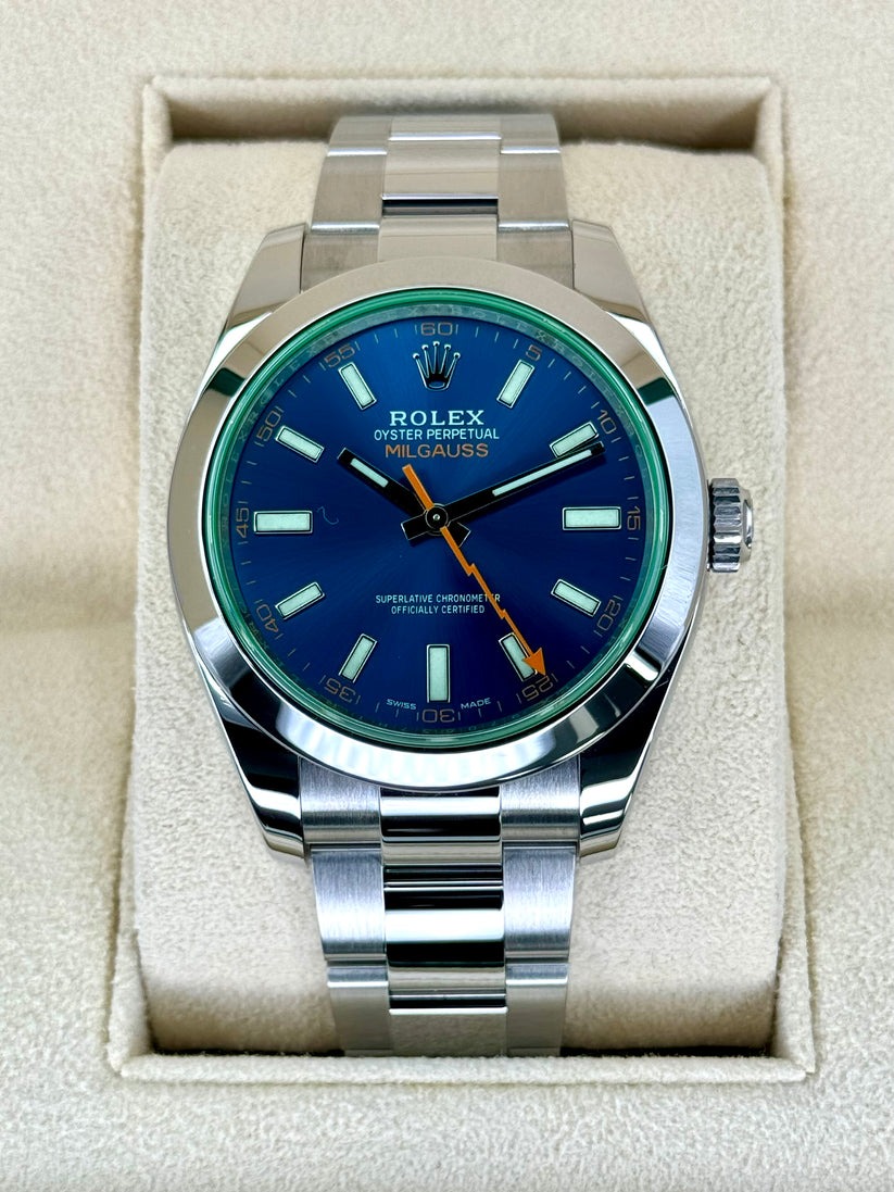 【Super Clone】RLX Milgauss Blue 116400gv 40mm Mens Watch - SILKROAD