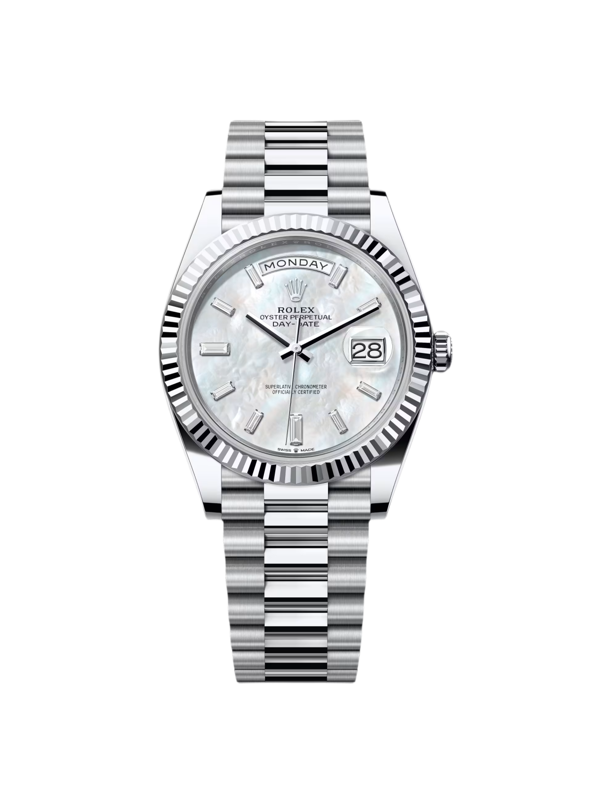 【Super Clone】RLX Day-Date 228236-0026 Mother Of Pearl Diamonds Dial - SILKROAD