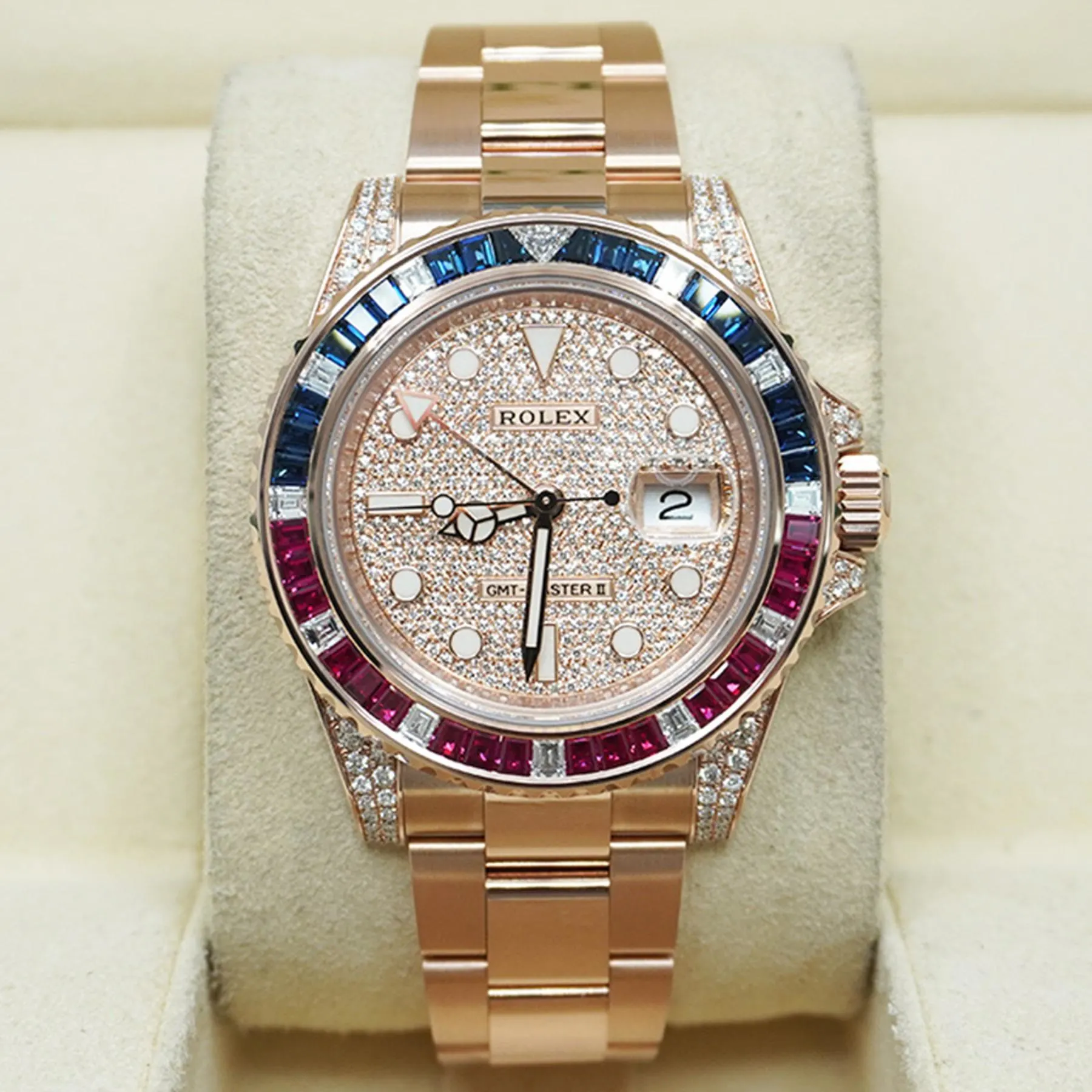 【Super Clone】RLX GMT-Master II 40mm 126755SARU-PAVE - SILKROAD