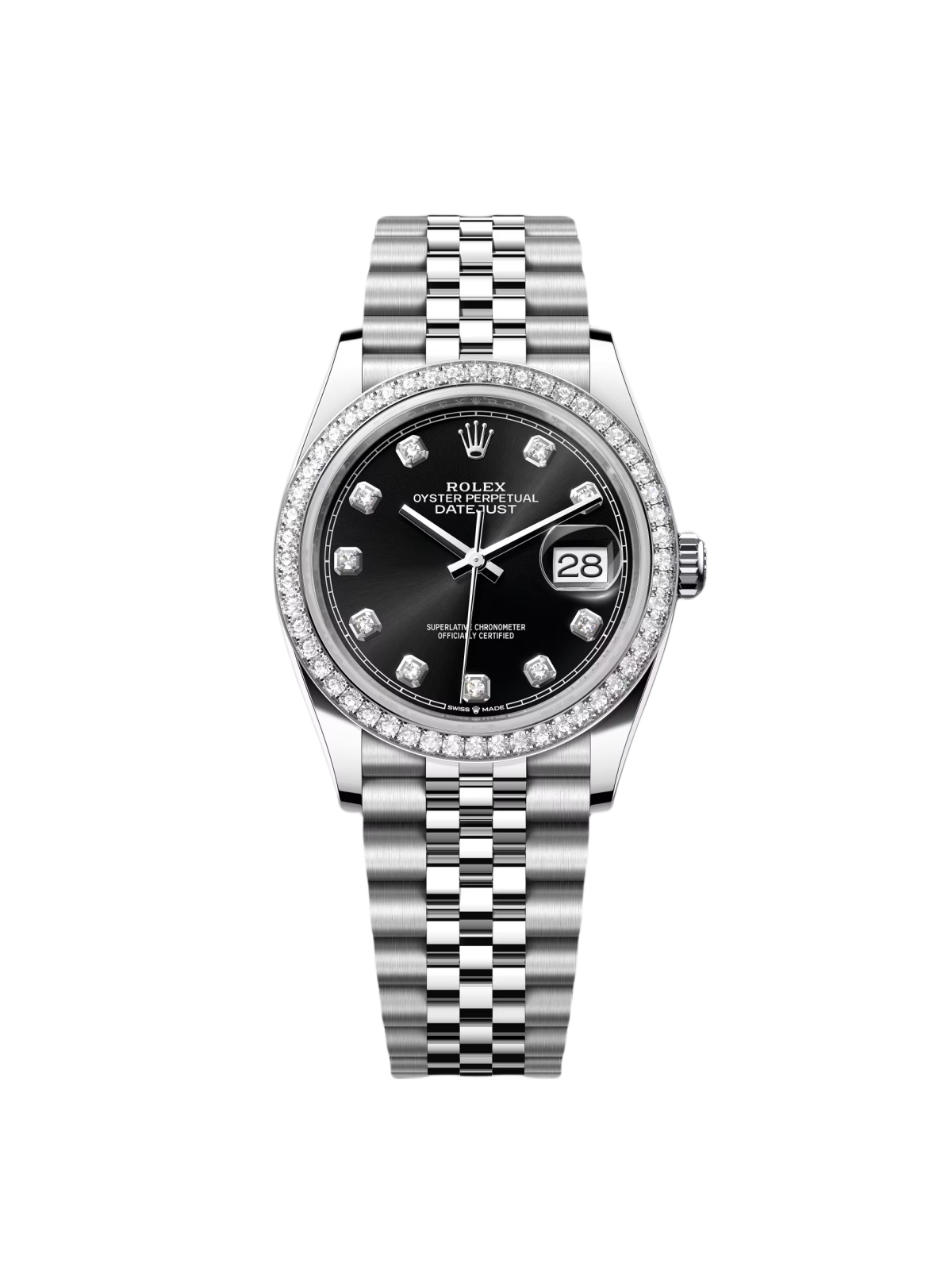 【Super Clone】RLX Datejust 36mm 126284 Black Dial Jubilee bracelet - SILKROAD