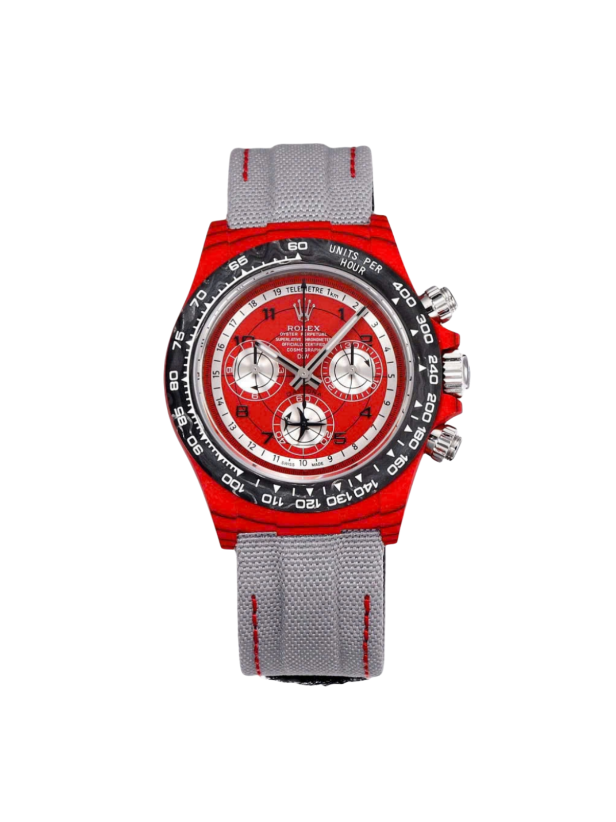 Rolex Cosmograph Daytona DIW Carbon AVIA Red 40mm Replica 1:1 – Top Quality Version - SILKROAD