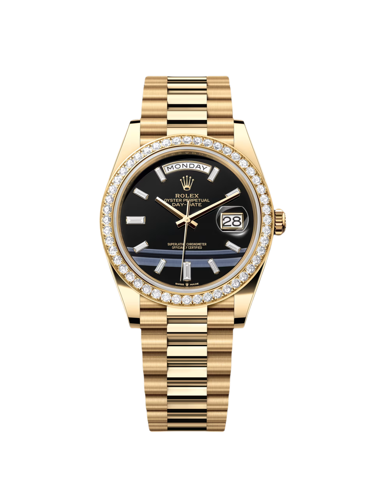 【Super Clone】RLX Day-Date 40mm Black Onyx Dial 228348RBR-0039 - SILKROAD