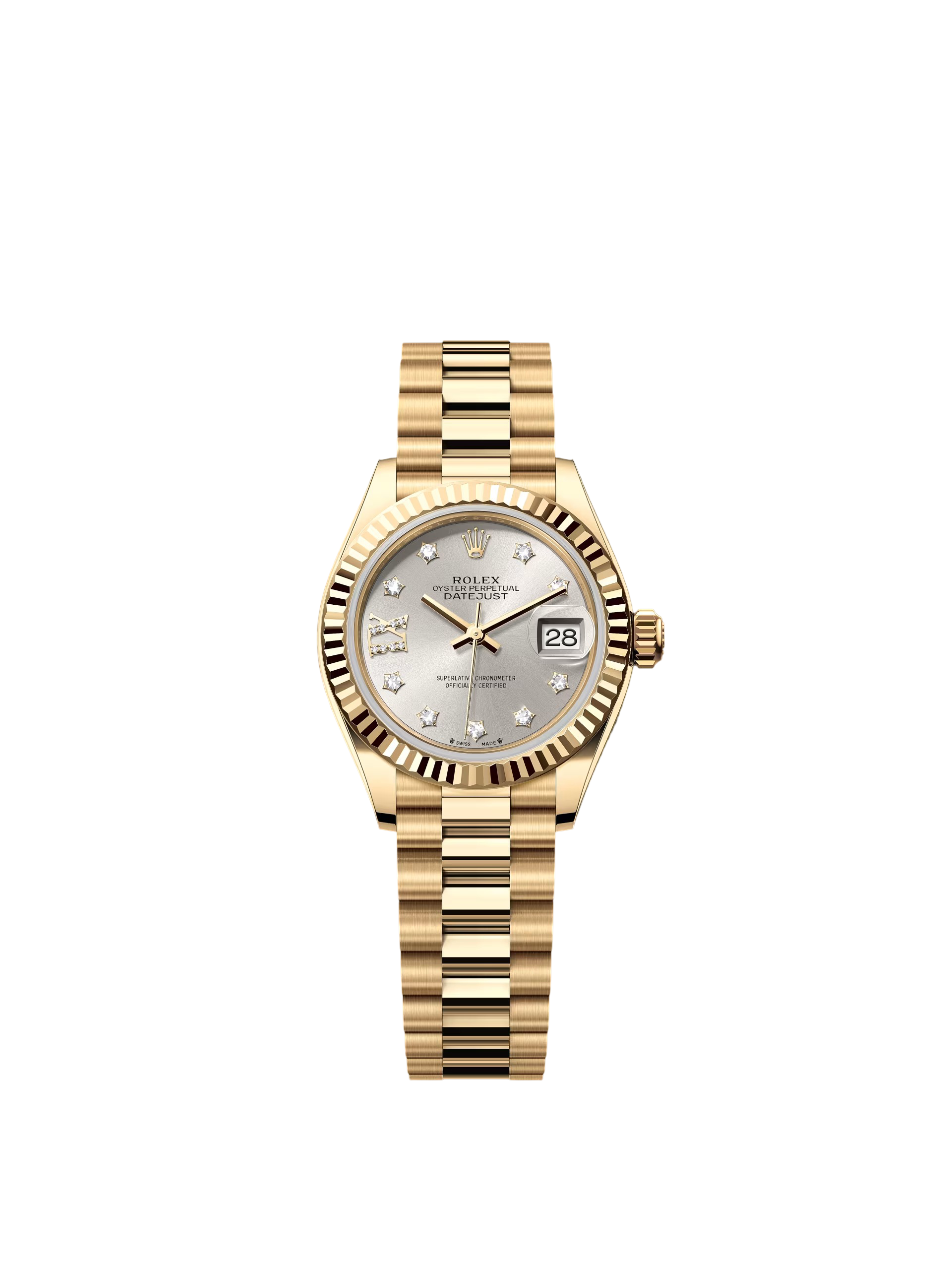 【Super Clone】RLX Lady-Datejust 28mm 279178 Silver Diamond Dial - SILKROAD