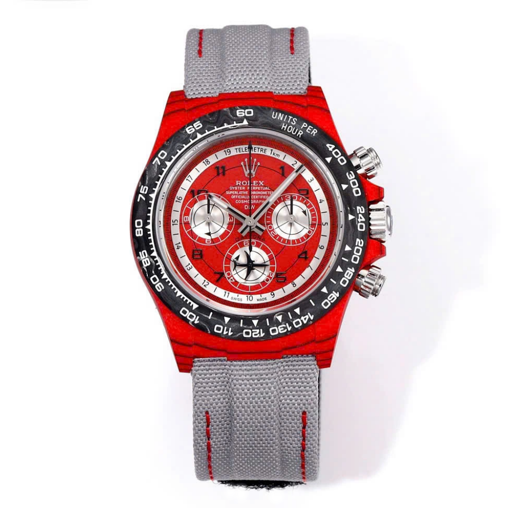 Rolex Cosmograph Daytona DIW Carbon AVIA Red 40mm Replica 1:1 – Top Quality Version - SILKROAD