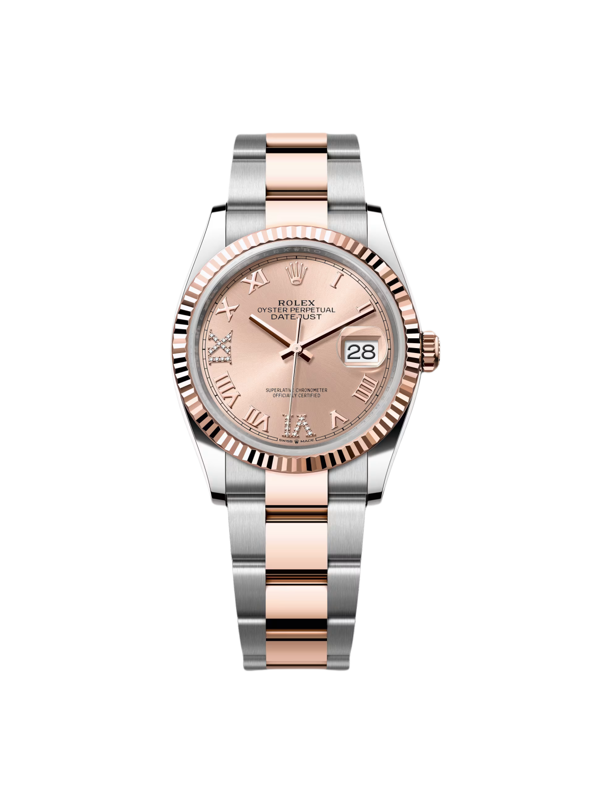 【Super Clone】RLX Datejust 36mm 126231 Rose Dial Oyster Bracelet - SILKROAD