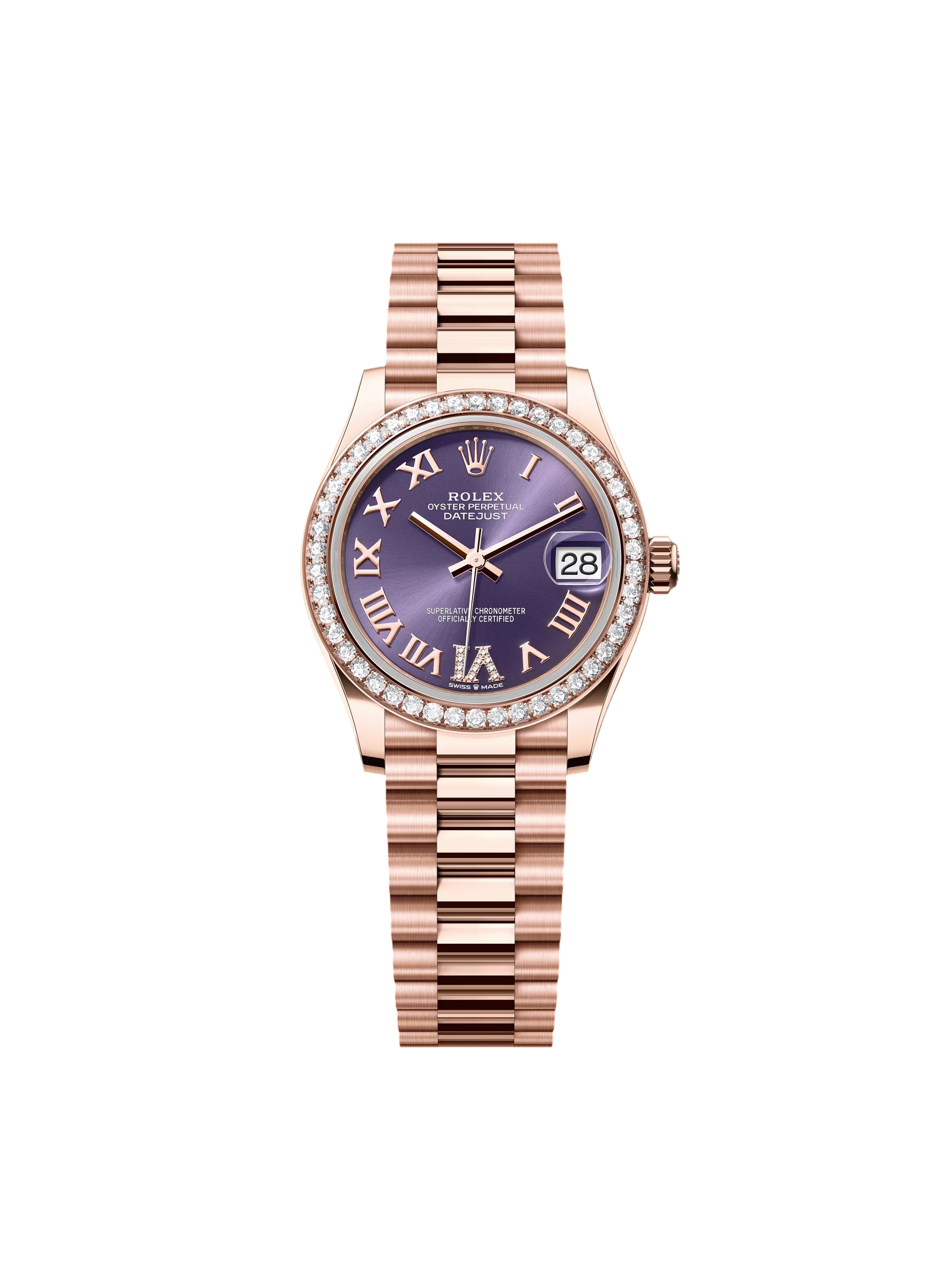 【Super Clone】RLX Datejust m278285RBR-0023 Aubergine Dial 31mm - SILKROAD