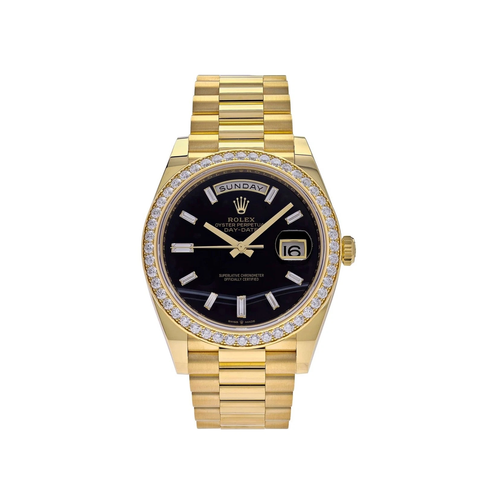 【Super Clone】RLX Day-Date 40mm Black Onyx Dial 228348RBR-0039 - SILKROAD
