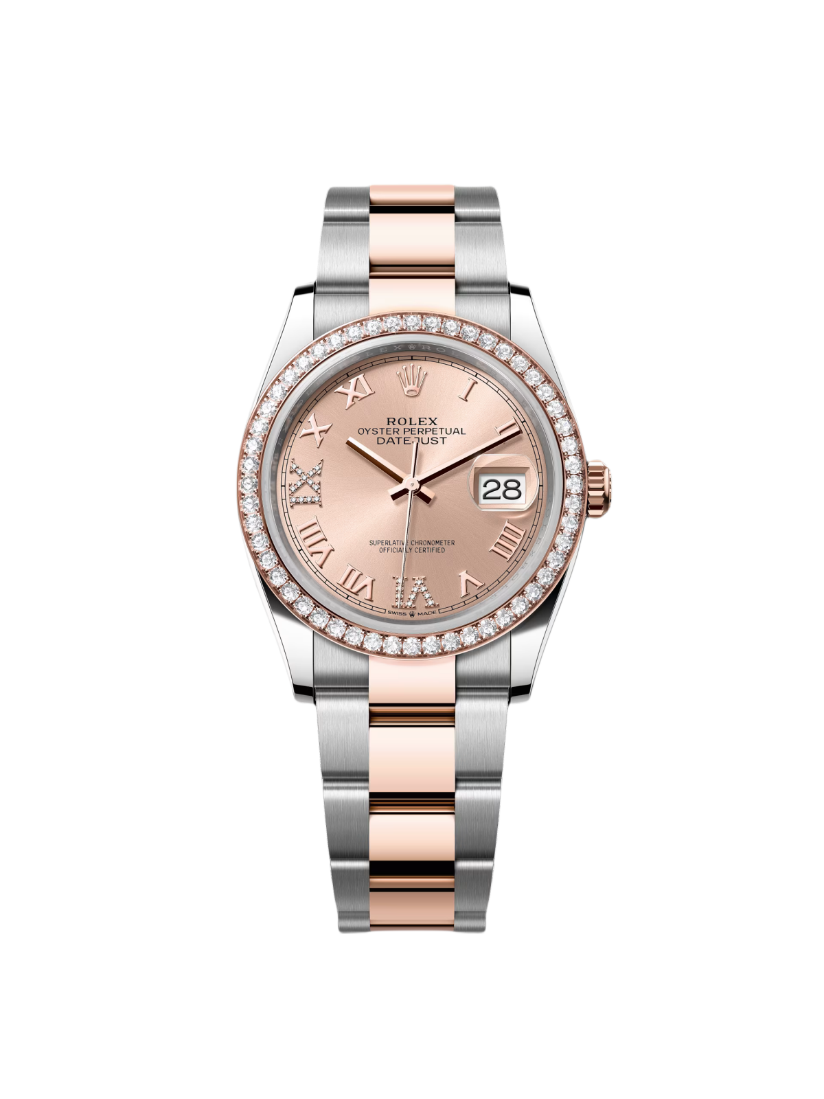 【Super Clone】RLX Datejust 36mm 126281 Rose Dial Oyster 36mm Bracelet - SILKROAD