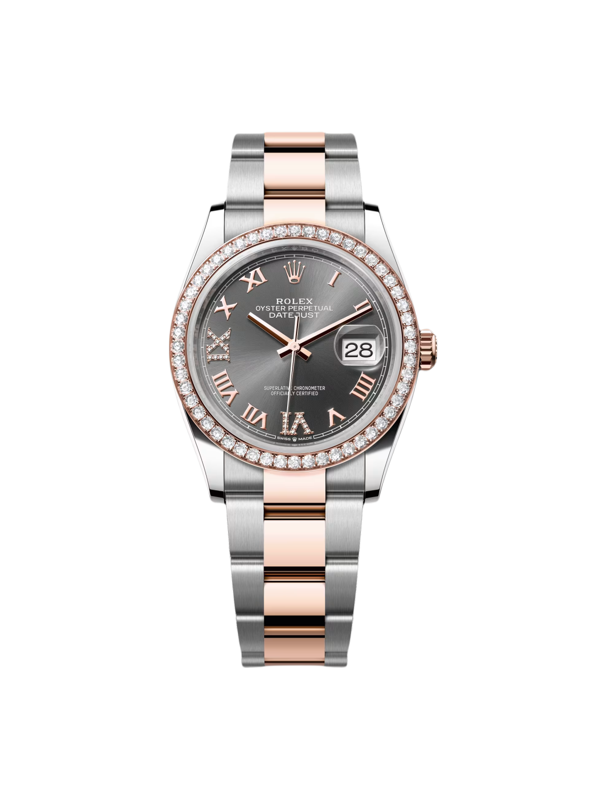 【Super Clone】RLX Datejust 36mm 126281 Slate Dial Oyster Bracelet - SILKROAD