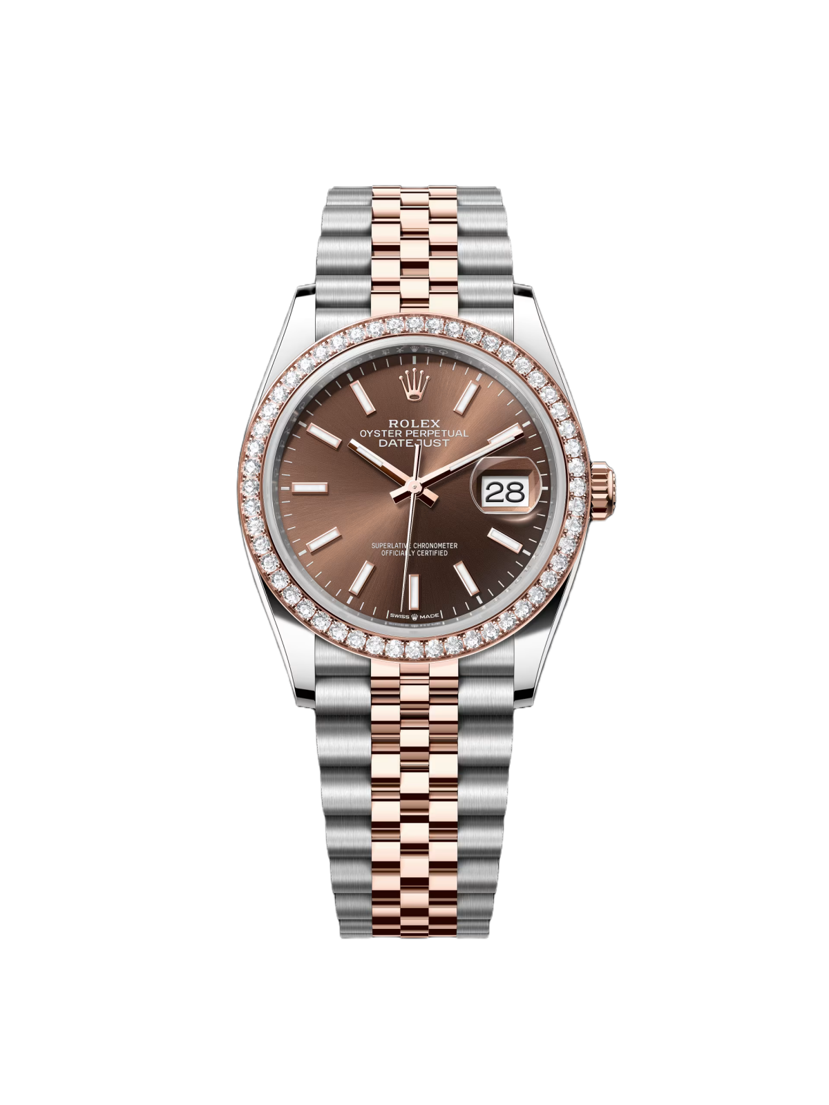 【Super Clone】RLX Datejust 36mm 126281 Chocolate Dial Oyster Bracelet - SILKROAD