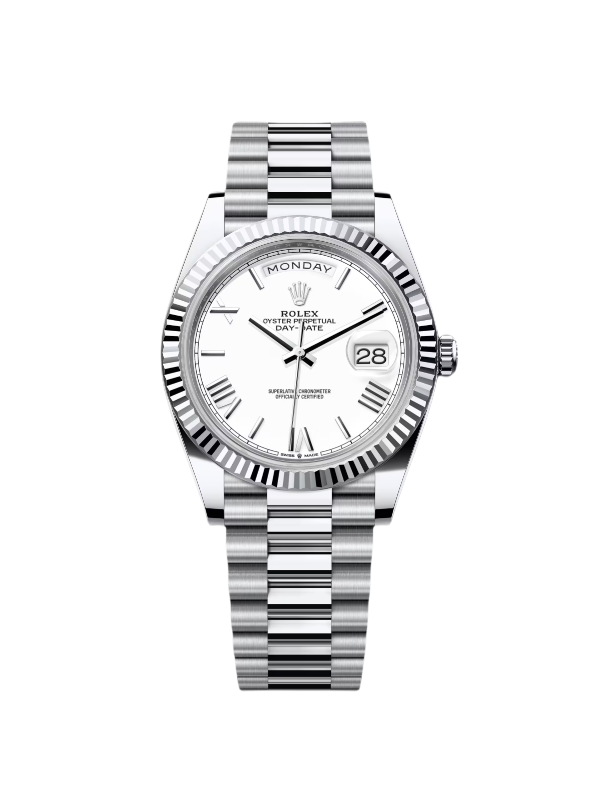 【Super Clone】RLX Day-Date 228236-0010 White Roman Dial - SILKROAD