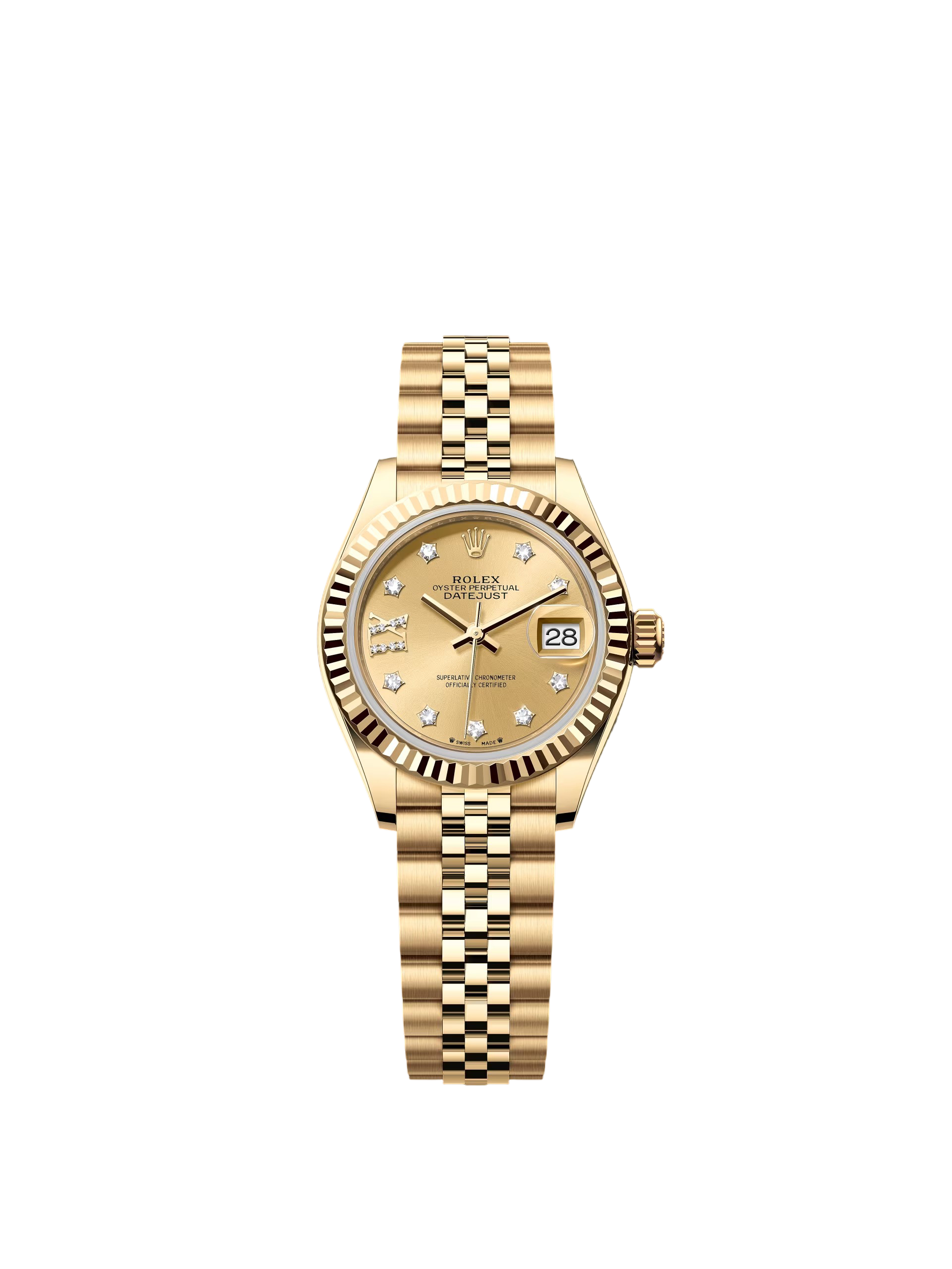 【Super Clone】RLX Lady-Datejust 28mm 279178 Champagne Diamond Dial - SILKROAD