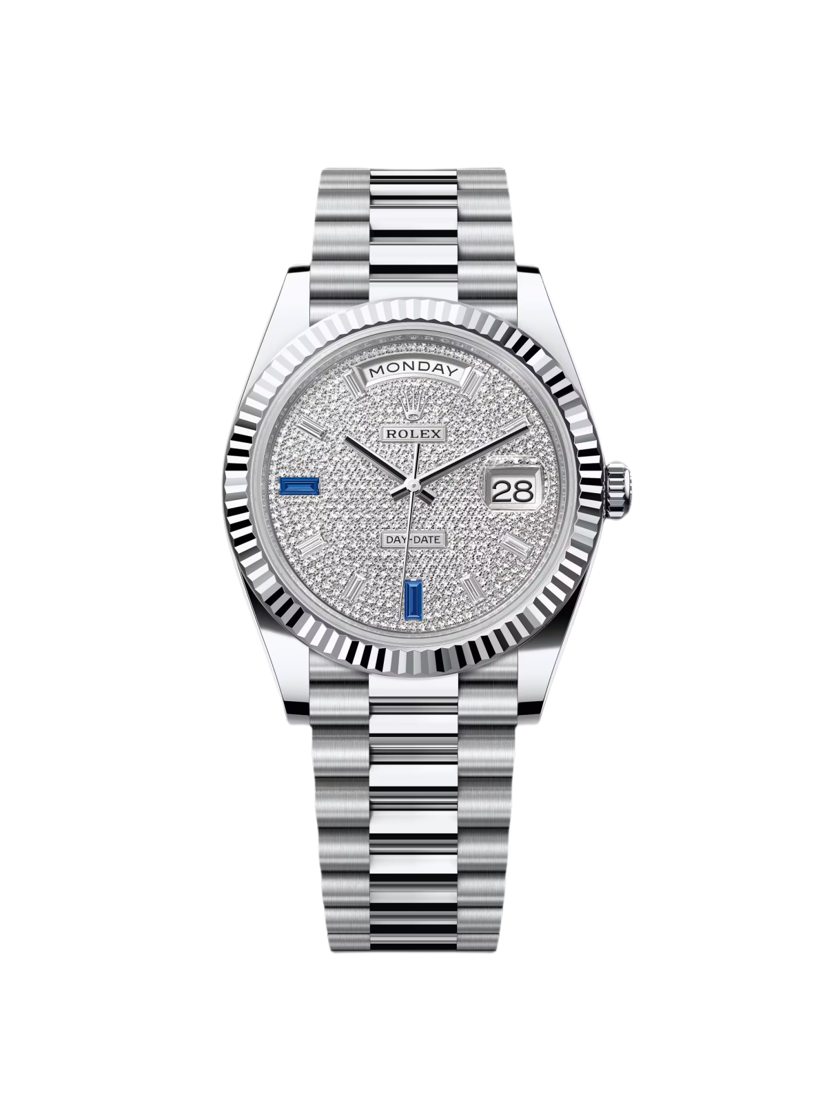 【Super Clone】RLX Day-Date 228236-0009 Diamonds & Sapphires Dial - SILKROAD
