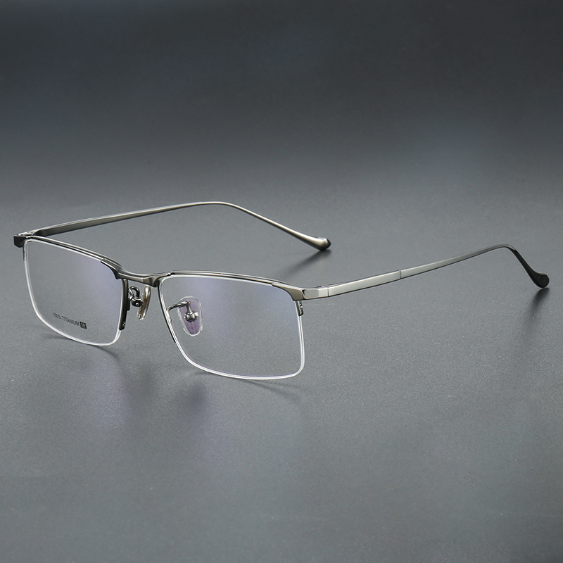 纯钛男款商务半框8803镜片宽55MM