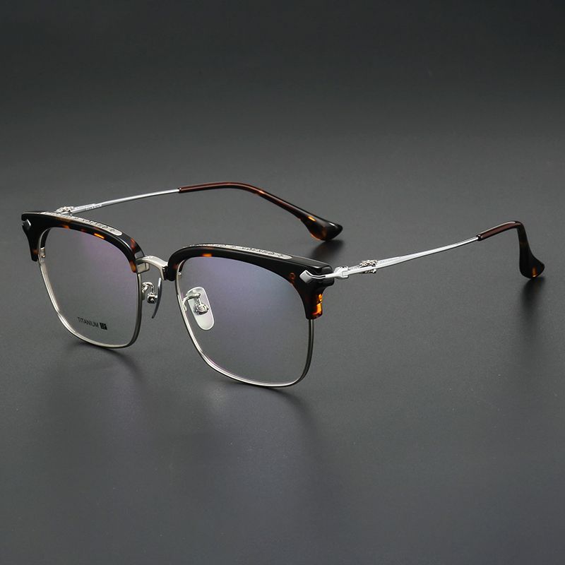 纯钛男款眉毛架大框 镜片宽58 SLUN2