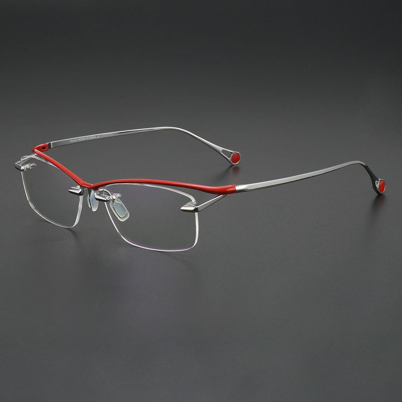 纯钛个性半框 镜片宽56 型号229