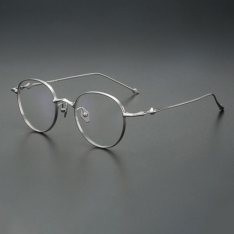 纯钛大圆框 变色镜片贵20元 镜片宽49 型号EP