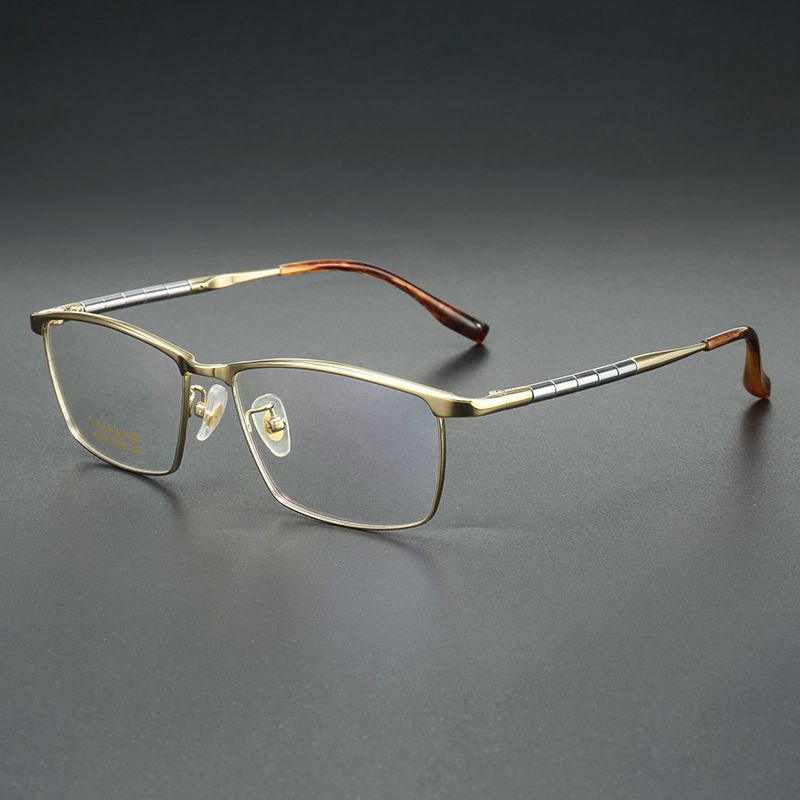 纯钛男款商务纯钛镜腿 大号镜片宽57 中号镜片宽55 型号6121