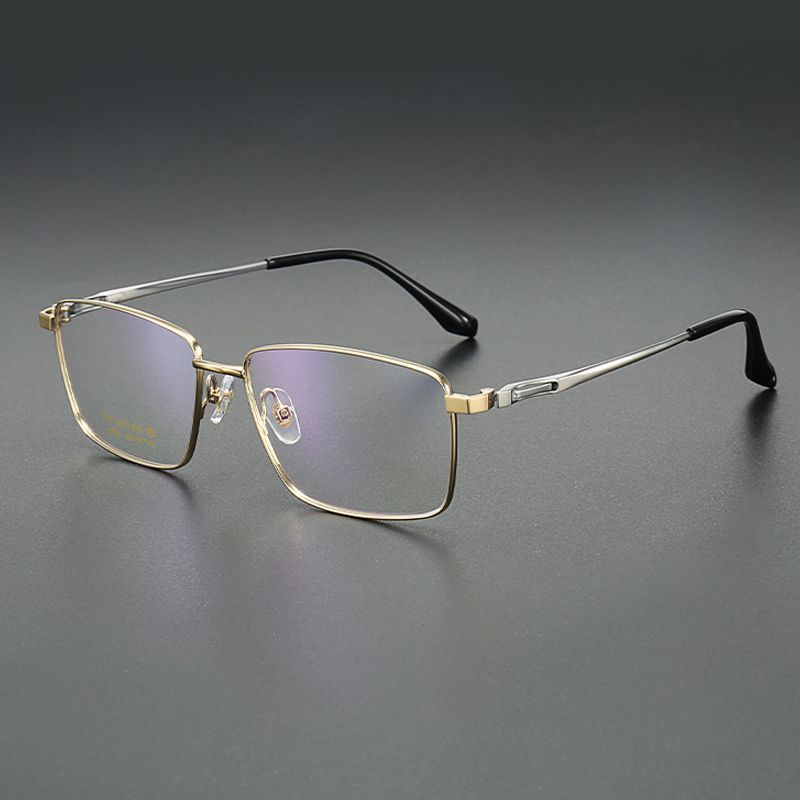 纯钛男款商务大框弹性镜腿 镜片宽59 型号2916