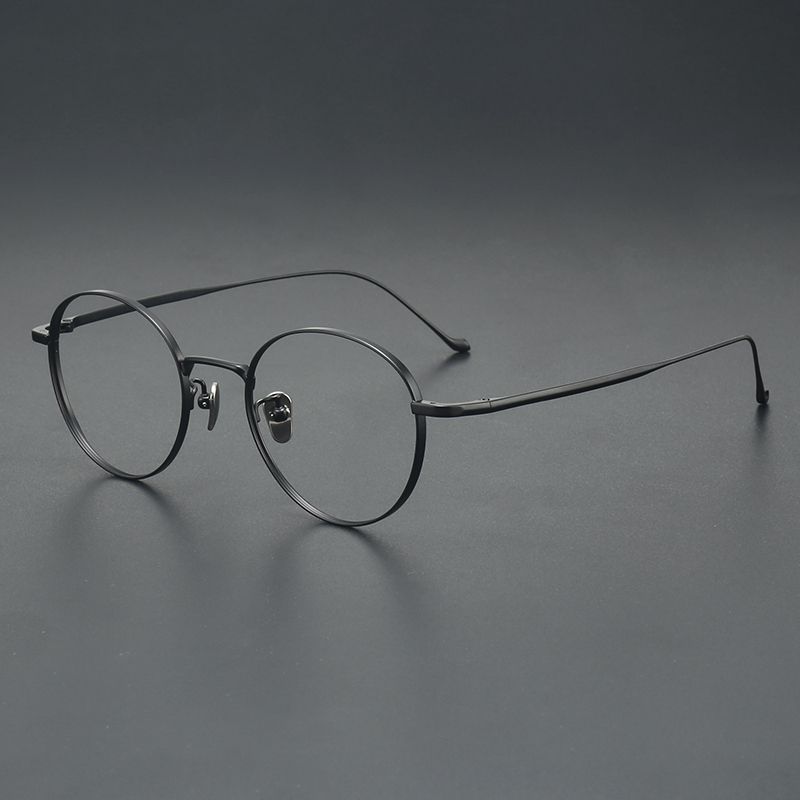 纯钛圆框 镜片宽48 型号chord-c