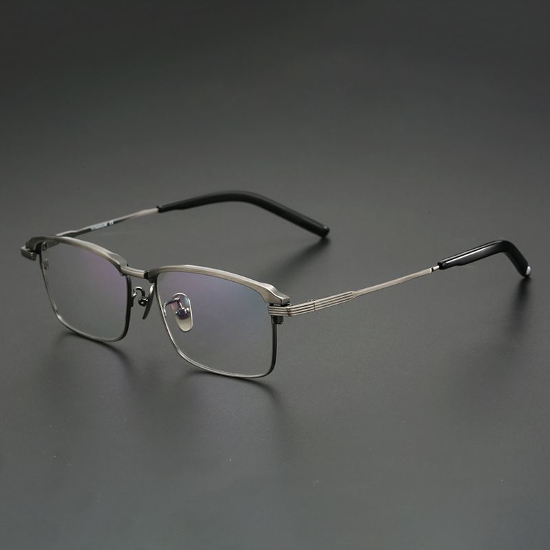 纯钛男款大框 镜片宽55 型号941t