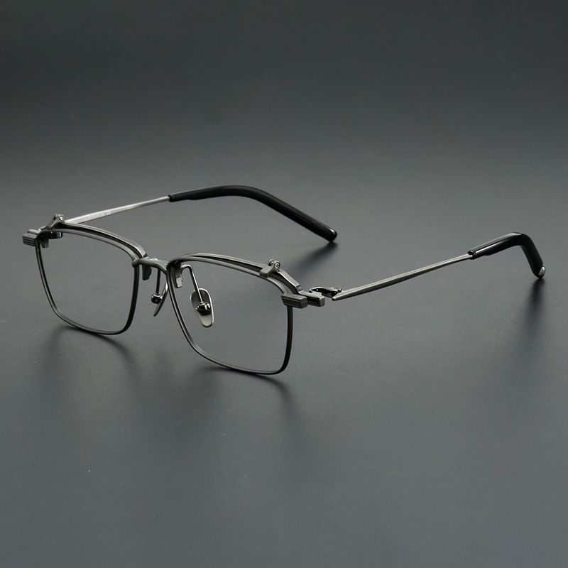 纯钛大框 镜片可上翻 镜片宽56 型号s401t