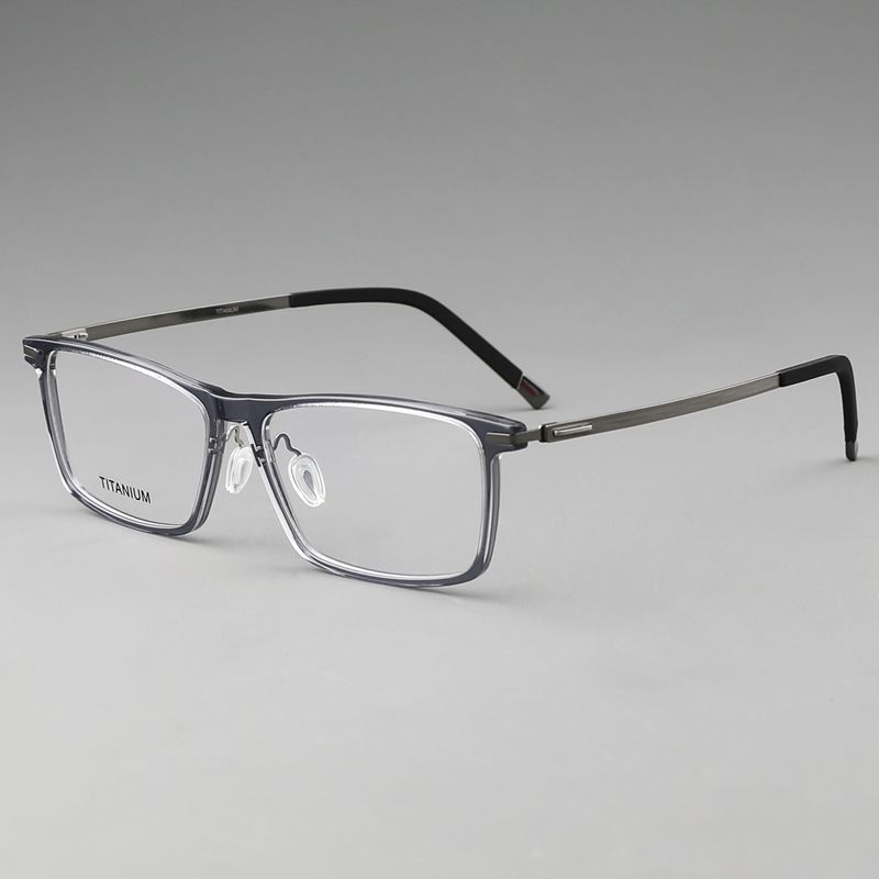 纯钛镜腿板材镜框超轻 镜片宽57 型号V477