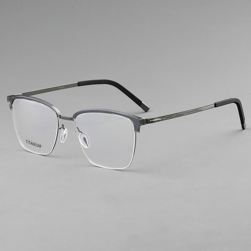 纯钛镜腿眉毛架超轻 镜片宽52 型号3018