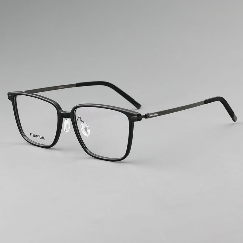纯钛镜腿板材镜框超轻 镜片宽53 型号V483