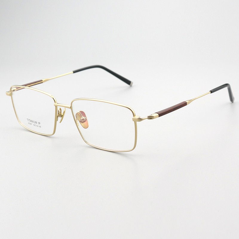紫檀+纯钛商务 镜片宽56 型号2387
