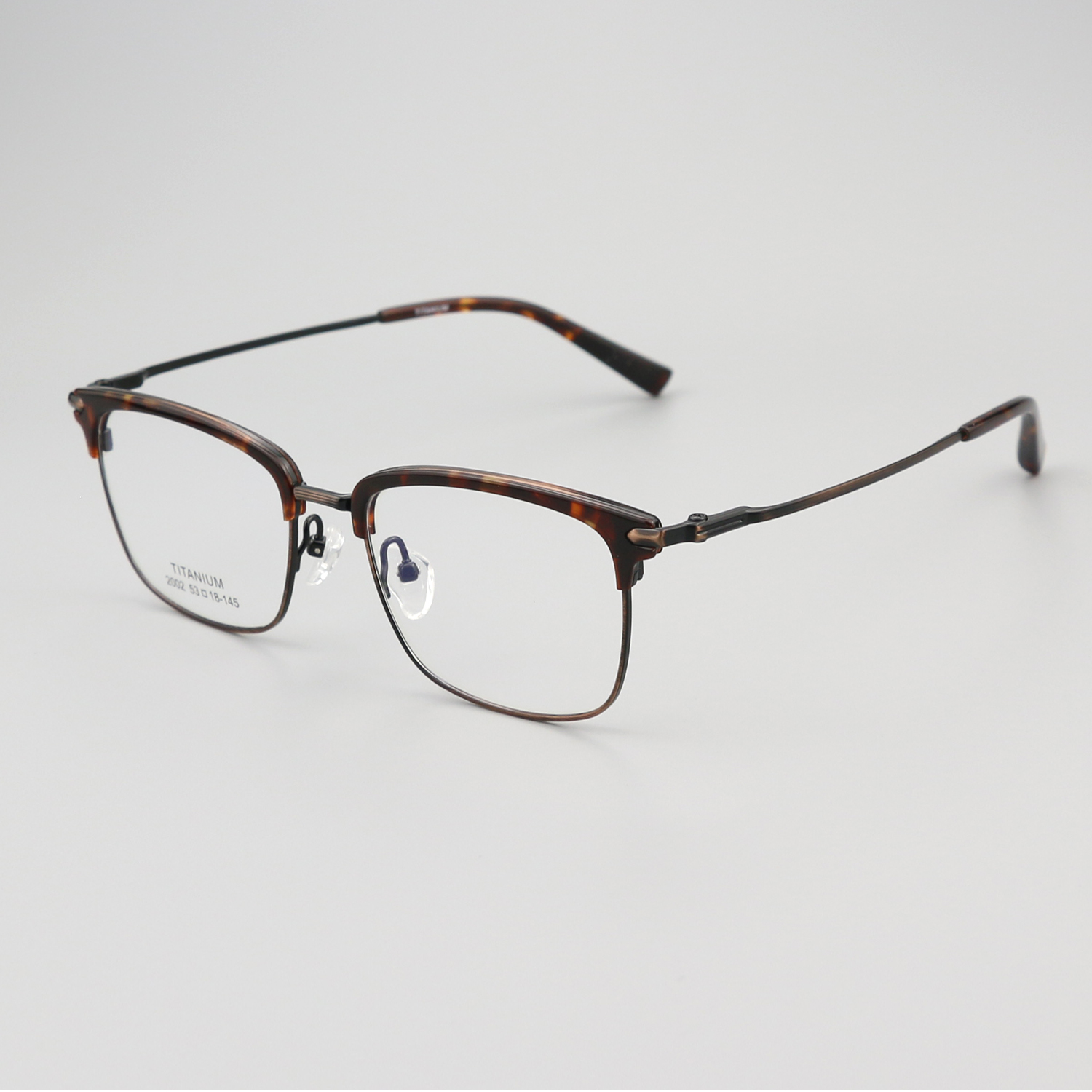 纯钛眉毛架 镜片宽53 型号2002