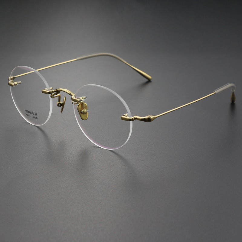 纯钛无框 镜片宽48 型号2323