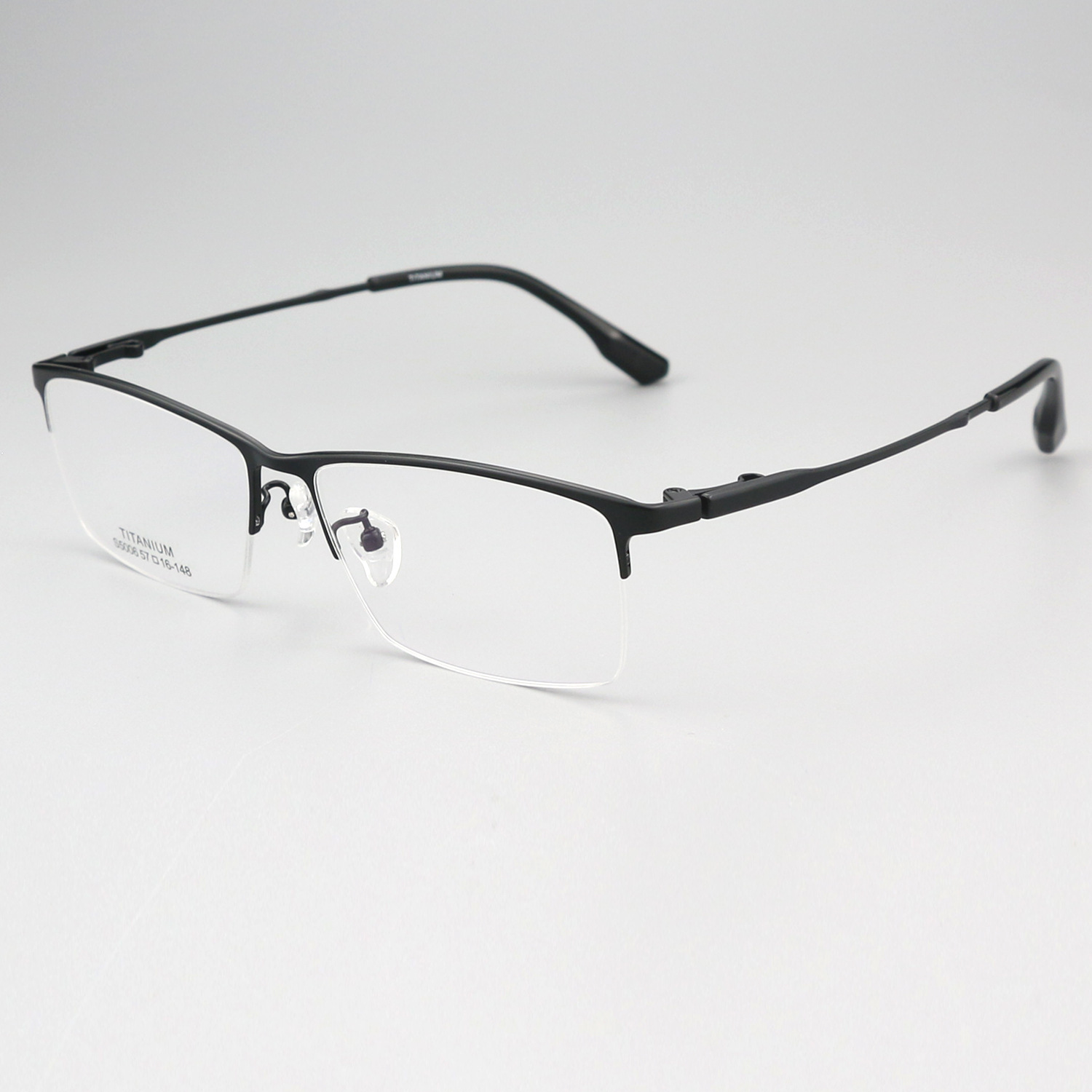 纯钛商务半框 镜片宽57 型号5006