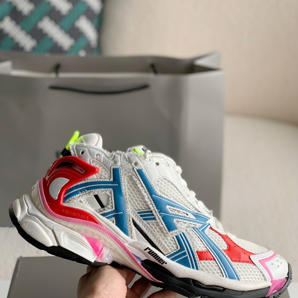 Balenciaga Runner White Multicolor - Fowlkees