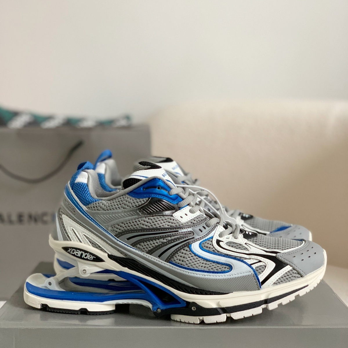 Blue Marathon Running Shoes/Sneakers - Fowlkees